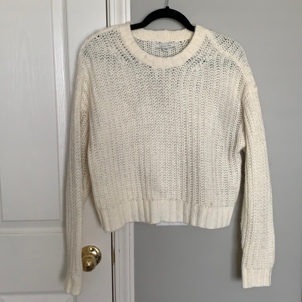 American Eagle Soft Cream Sweater